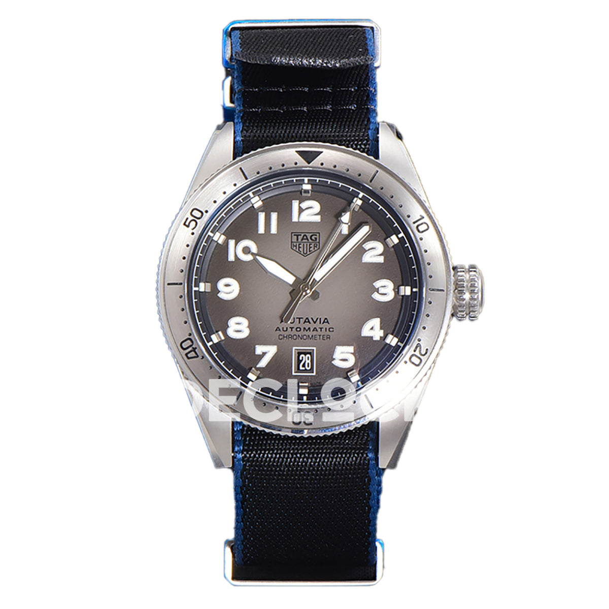 TAG Heuer Autavia Calibre 5 Grey Dial 42mm Nylon SW200