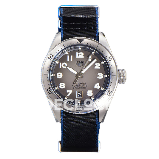 TAG Heuer Autavia Calibre 5 Grey Dial 42mm Nylon SW200