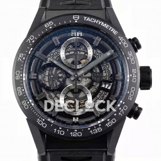 TAG Heuer Carrera Heuer 01 Black Skeleton 43mm Asian 1887