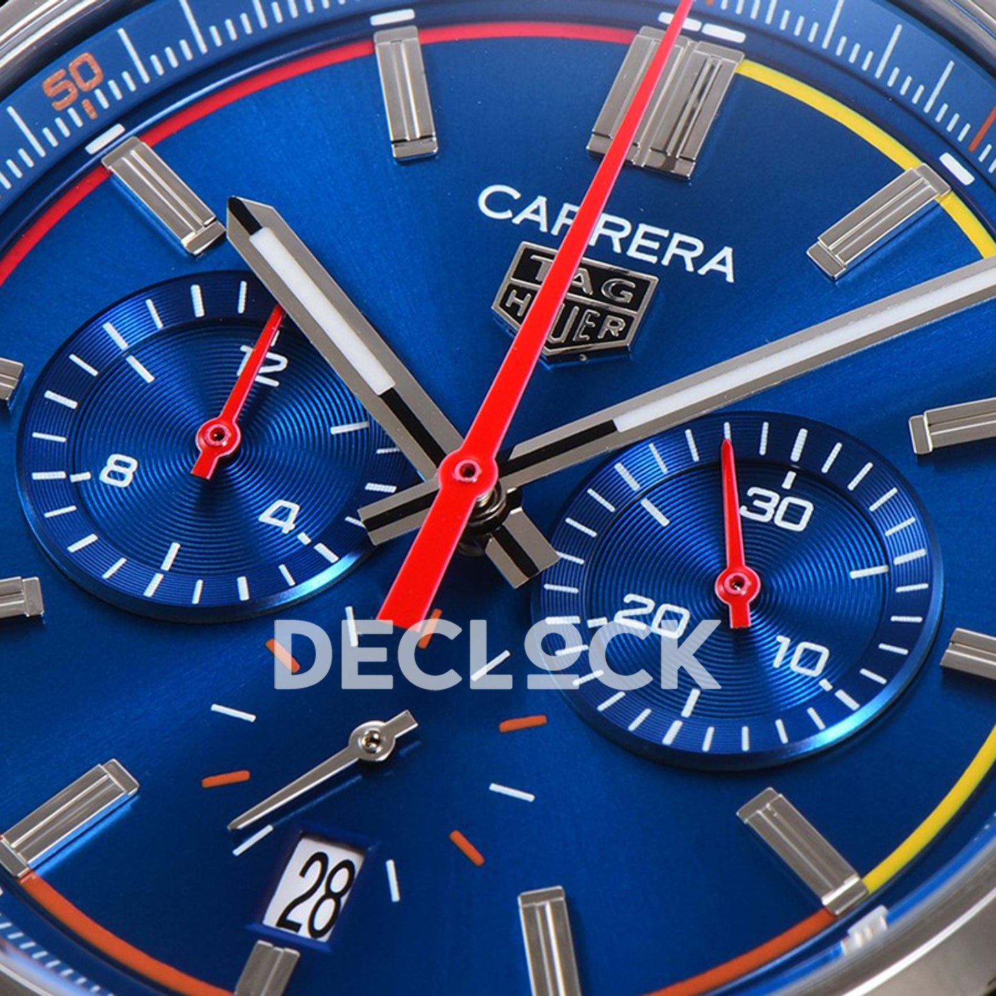 TAG Heuer Carrera Chronograph Blue Dial 42mm Steel Bracelet VK63A Quartz