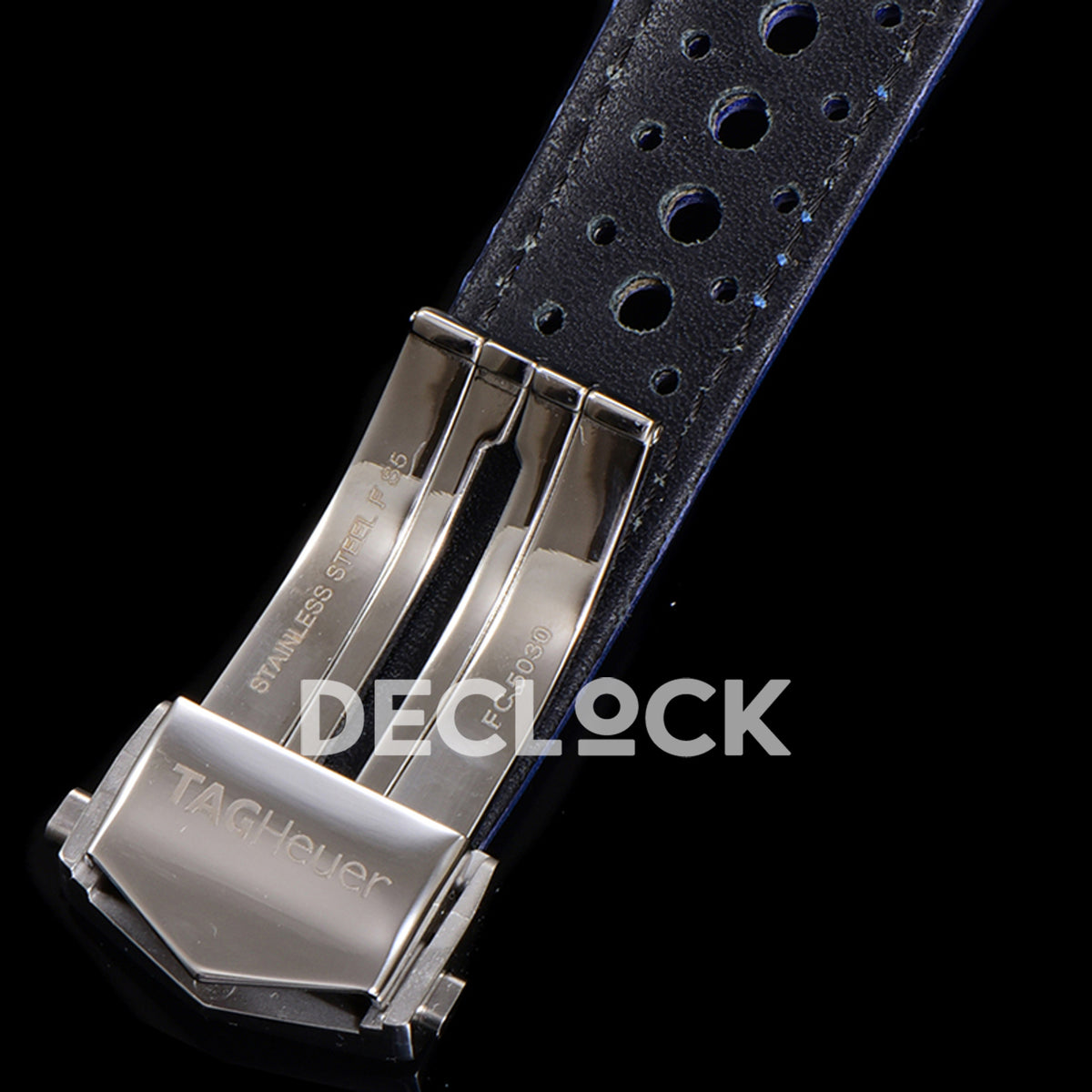 TAG Heuer Carrera Chronograph Black Dial 43mm Leather Strap VK63A Quartz