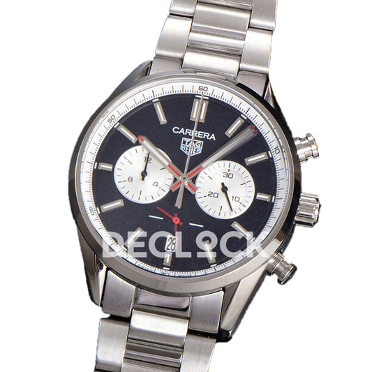 TAG Heuer Carrera Chronograph Blue Dial 43mm Steel Bracelet VK63A Quartz