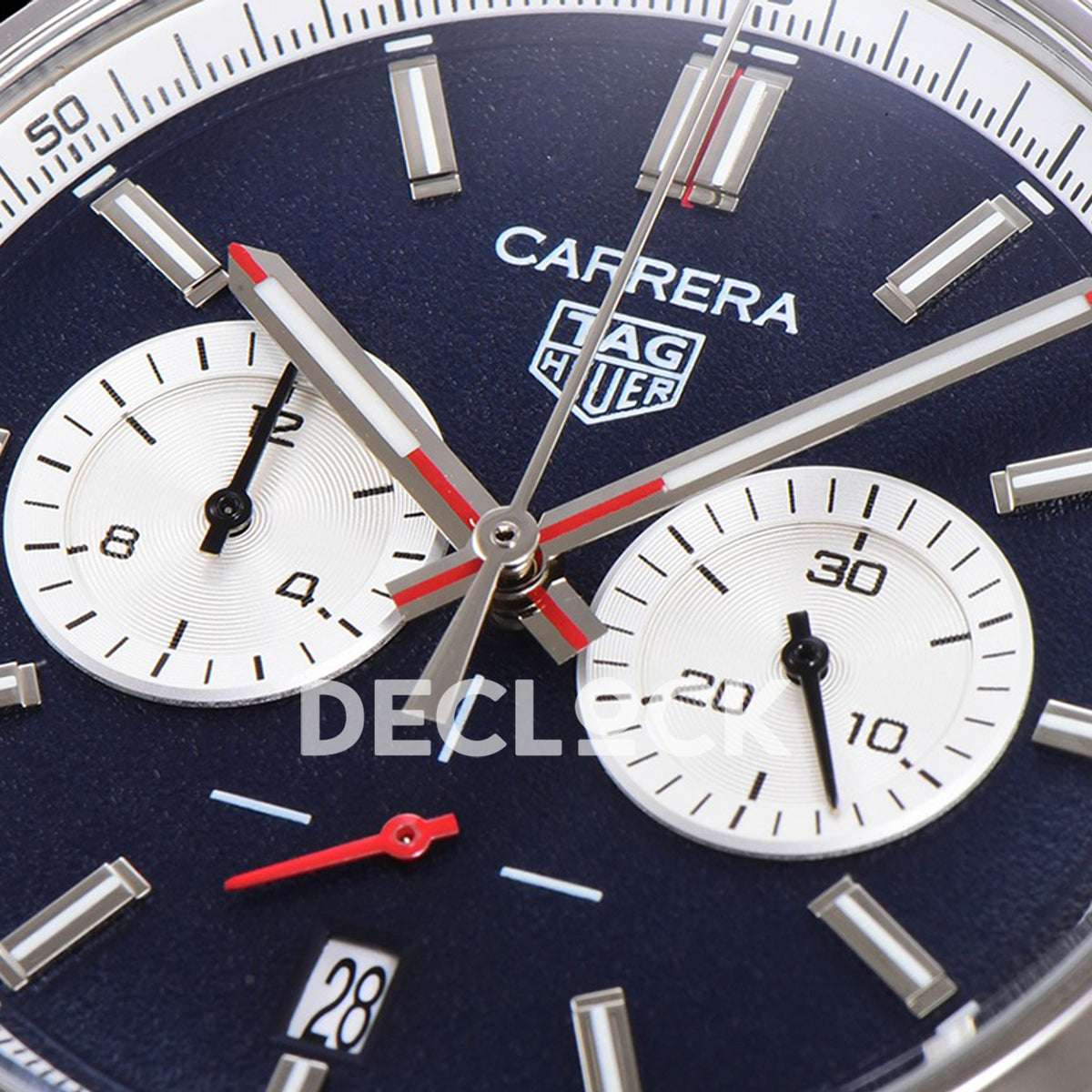 TAG Heuer Carrera Chronograph Blue Dial 43mm Steel Bracelet VK63A Quartz