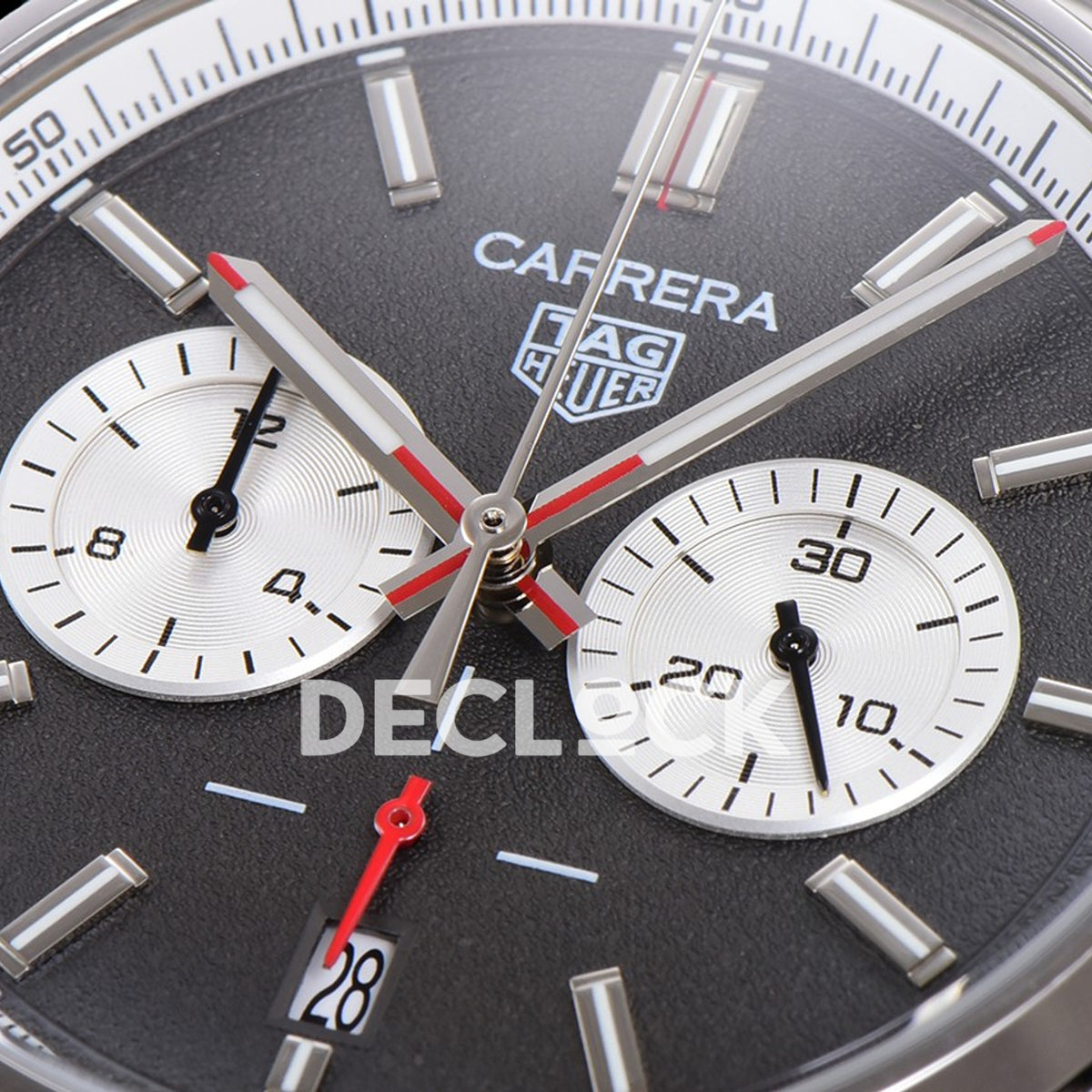 TAG Heuer Carrera Chronograph Grey Dial 43mm Steel Bracelet VK63A Quartz