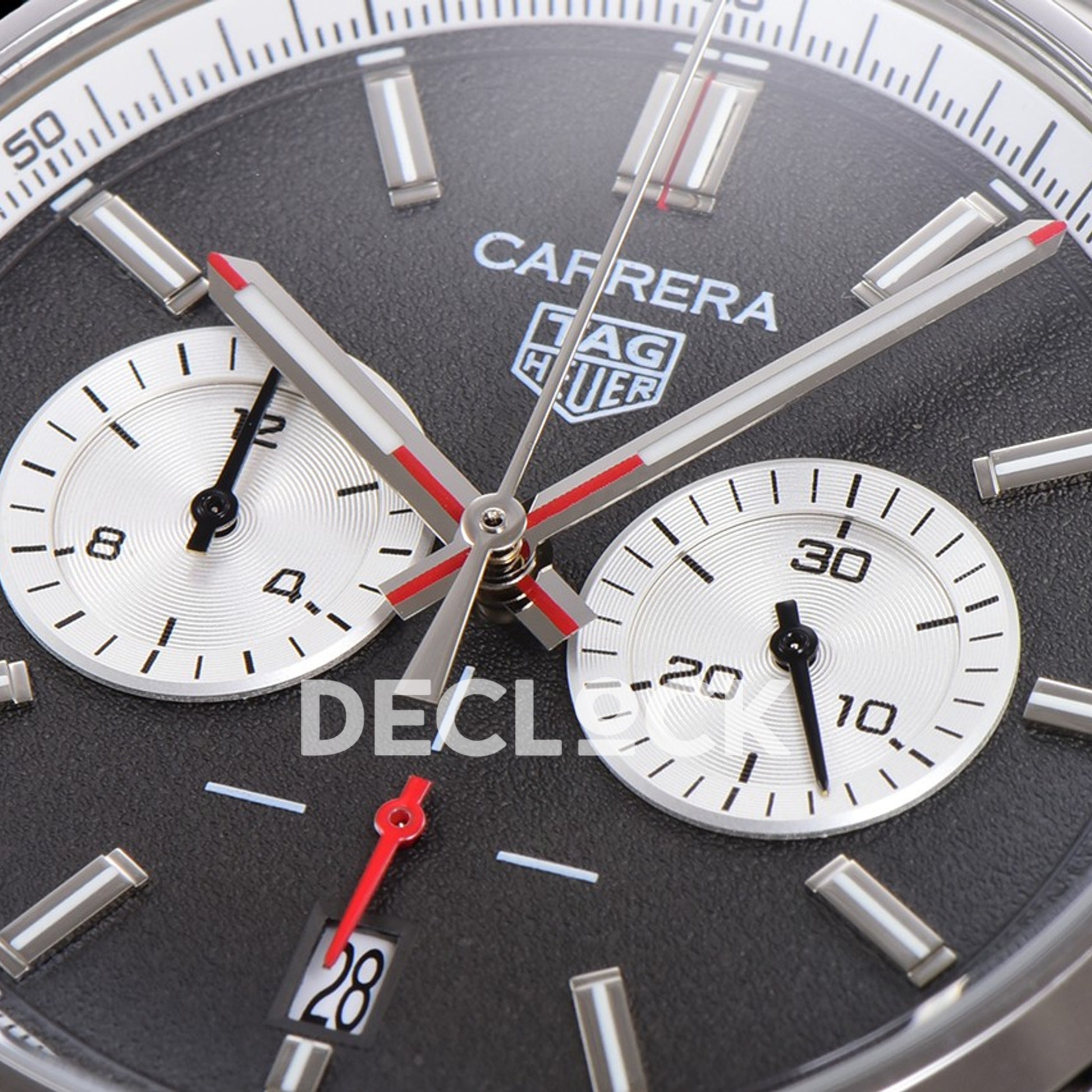 TAG Heuer Carrera Chronograph Grey Dial 43mm Steel Bracelet VK63A Quartz