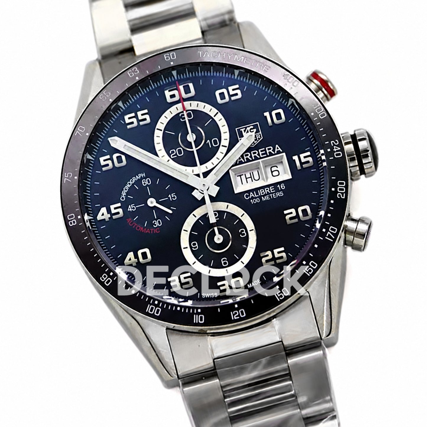 TAG Heuer Carrera Chronograph Black Dial 43mm Asian 1887
