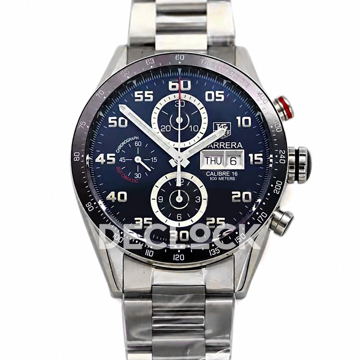 TAG Heuer Carrera Chronograph Black Dial 43mm Asian 1887