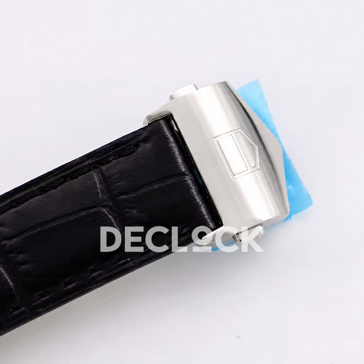 TAG Heuer Carrera Chronograph Black Dial 43mm Leather Asian 1887