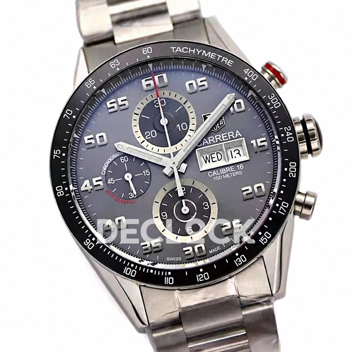 TAG Heuer Carrera Chronograph Grey Dial 43mm Asian 1887