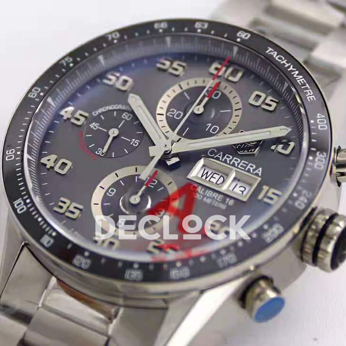 TAG Heuer Carrera Chronograph Grey Dial 43mm Asian 1887