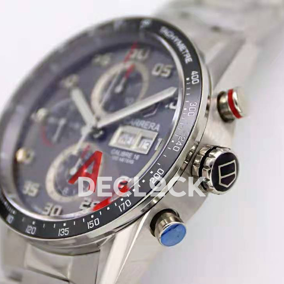 TAG Heuer Carrera Chronograph Grey Dial 43mm Asian 1887