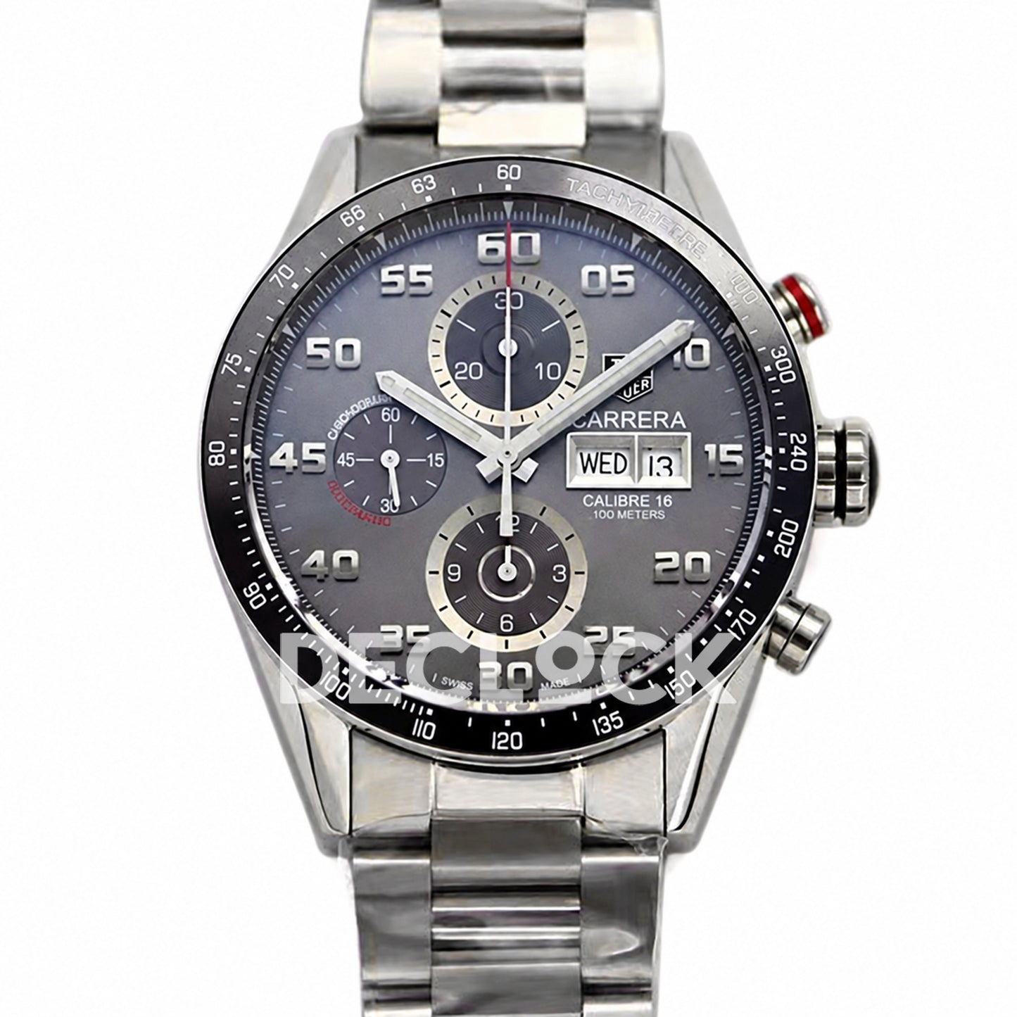 TAG Heuer Carrera Chronograph Grey Dial 43mm Asian 1887