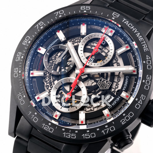 TAG Heuer Carrera Heuer 01 Black Ceramic Bracelet 43mm Asian 1887