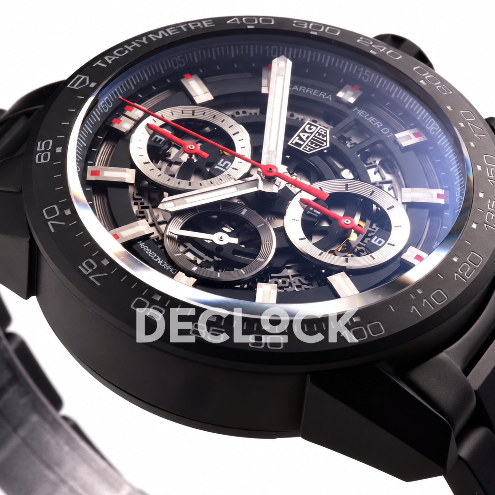 TAG Heuer Carrera Heuer 01 Black Ceramic Bracelet 43mm Asian 1887