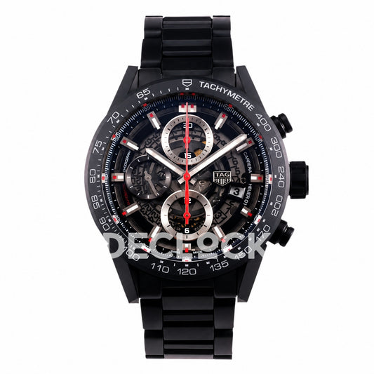 TAG Heuer Carrera Heuer 01 Black Ceramic Bracelet 43mm Asian 1887