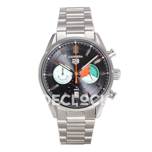 TAG Heuer Carrera Skipper Black Dial Steel Bracelet VK63A Quartz