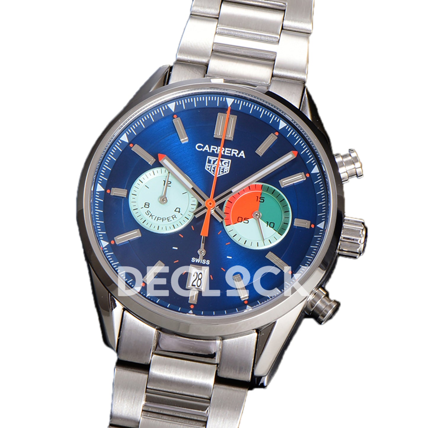 TAG Heuer Carrera Skipper Blue Dial Steel Bracelet VK63A Quartz