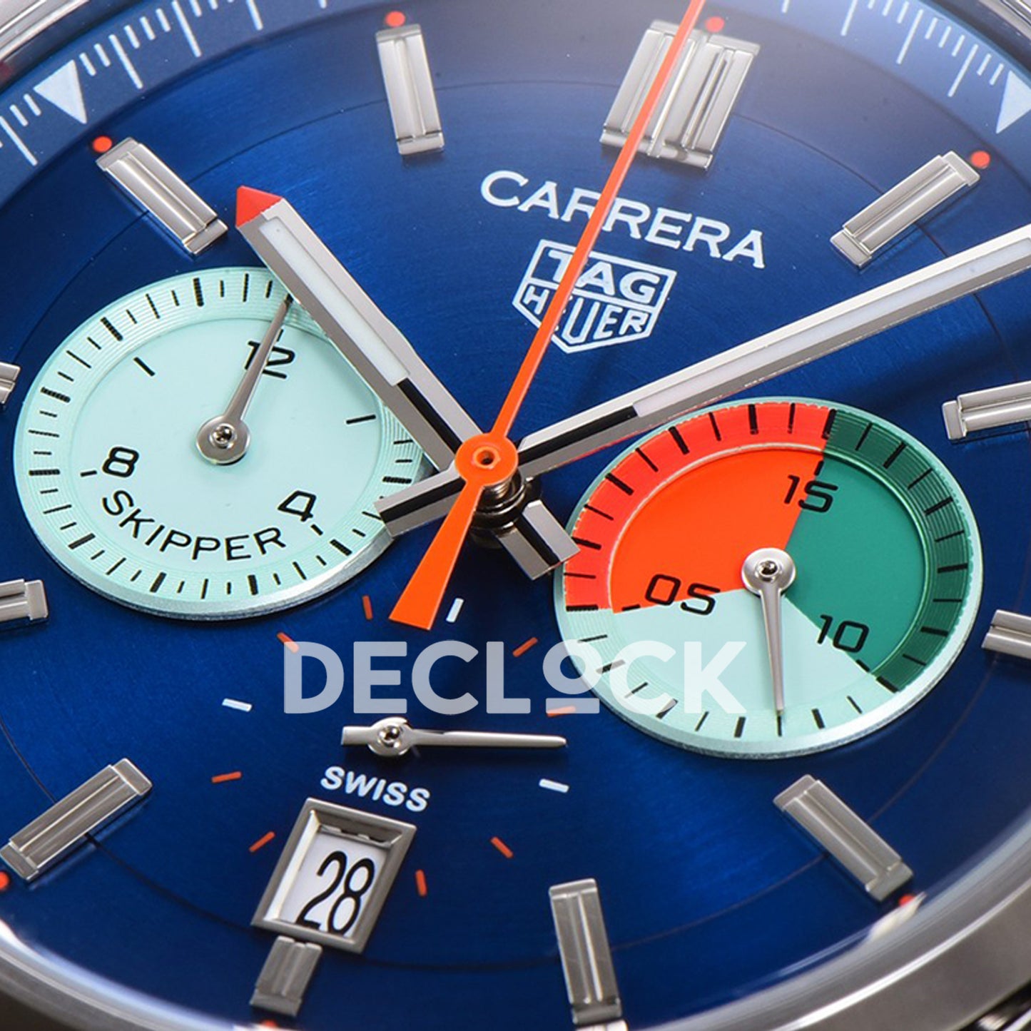 TAG Heuer Carrera Skipper Blue Dial Steel Bracelet VK63A Quartz