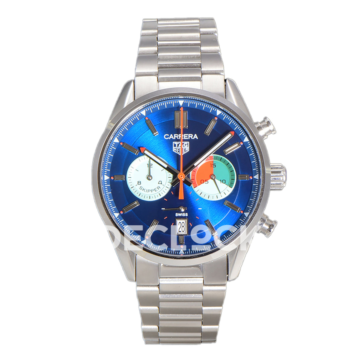 TAG Heuer Carrera Skipper Blue Dial Steel Bracelet VK63A Quartz