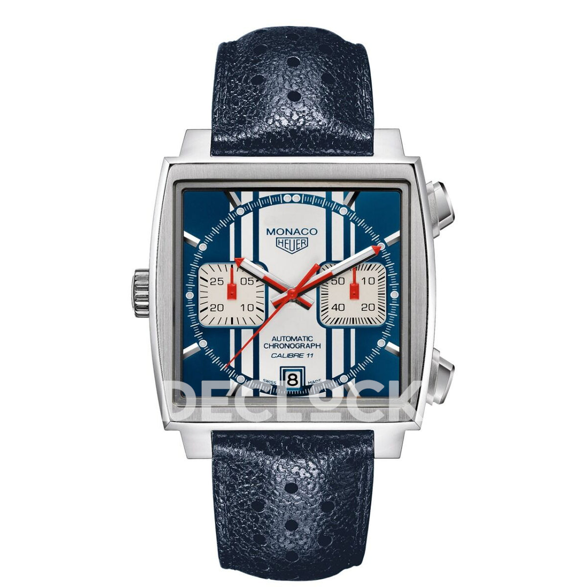 TAG Heuer Monaco Men's CAW211D 41mm Quartz Leather Strap Replica Watch