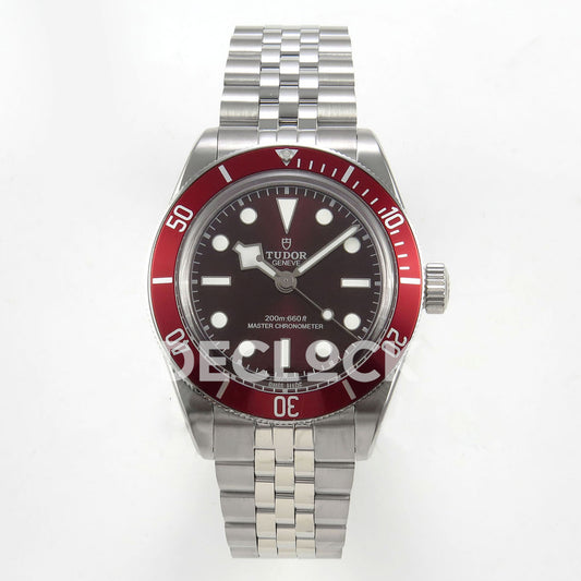 Tudor Black Bay M7941A1A0RU-0003 41mm SS Dial Red Bezel on SS Bracelet Replica Watch