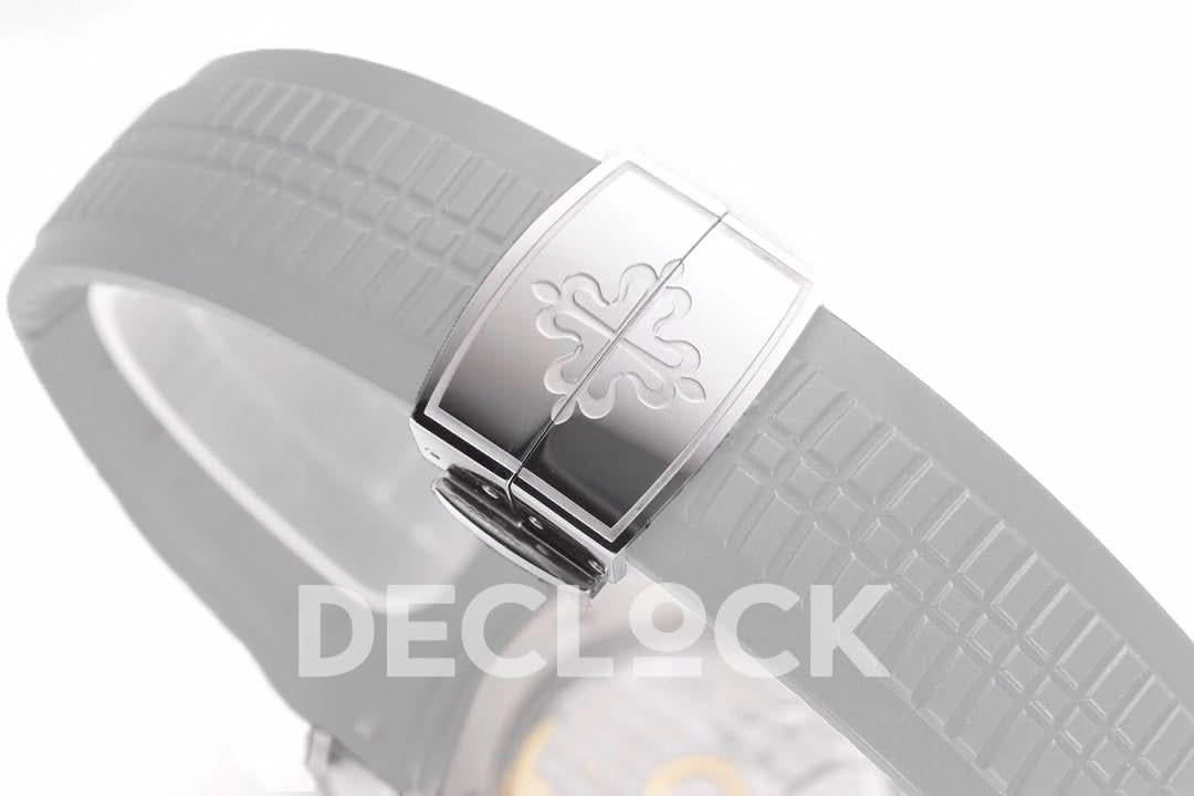 Replica Pattek Philippe Aquanaut 5167R Gray Dial on White Rubber Strap |  Declock.