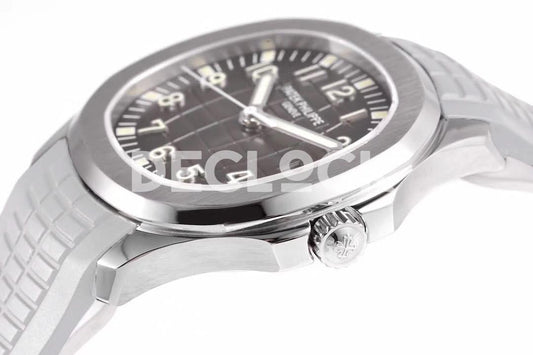 Replica Pattek Philippe Aquanaut 5167R Gray Dial on White Rubber Strap |  Declock.