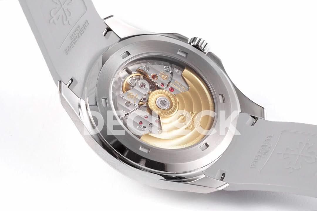 Replica Pattek Philippe Aquanaut 5167R Gray Dial on White Rubber Strap |  Declock.